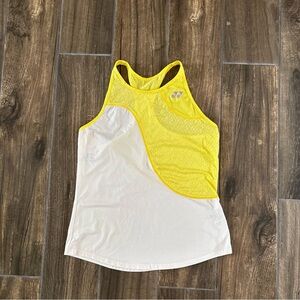 Fun Yellow and White Tank Top